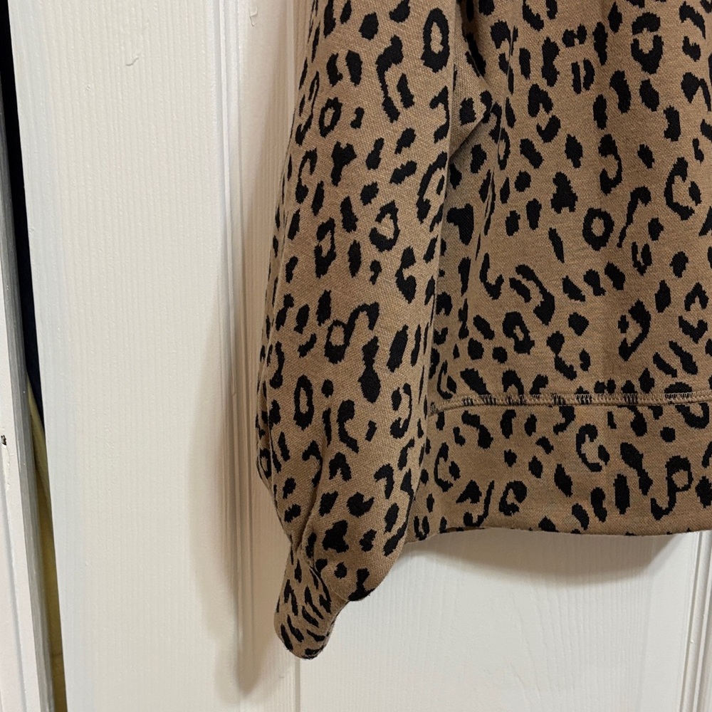 SSYS Brown Leopard Print Crewneck Sweatshirt WORN ONCE - Picture 10 of 11